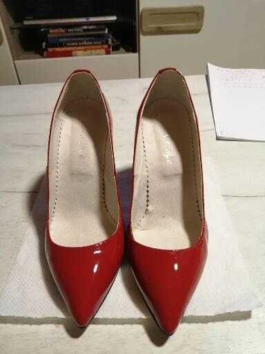 Pantofi roșii piele, casual,design elegant, pt serviciu sau dif. even.