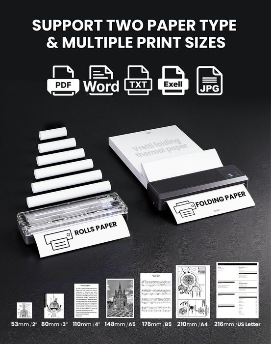 Imprimanta termica mobila A4