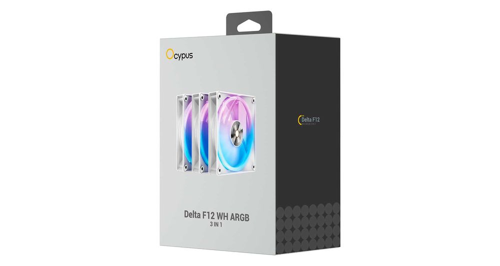 \ Вентиляторы для корпуса Ocypus Delta F12 WH ARGB 3IN1