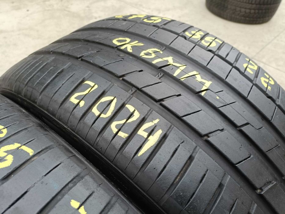 Doua anvelope vara 275 35 22 hankook ventus S1 profil de 6 mm dot 2024