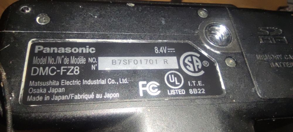 Фотокамера Panasonic DMC FZ8. Привозили из США. Японский ультразум.