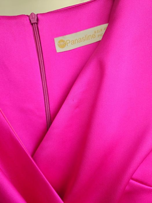Rochie elegantă Panasline mărimea 40, roz fuchsia – Purtată o singură dată