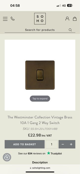 SOHO Intrerupatoare retro