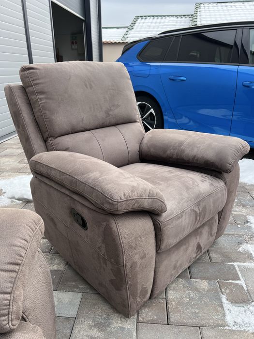 Set Canapea ~ Canapele 3 2 1 Alcantara cu Recliner