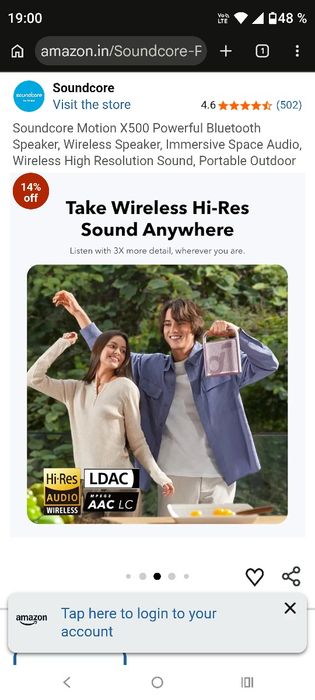 Boxa  Wireless HI -RES  ANKER soundcore  Motion 500