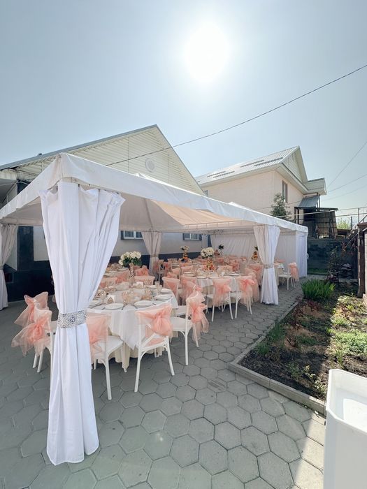 Арендв шатер, палатка, столы, стулья