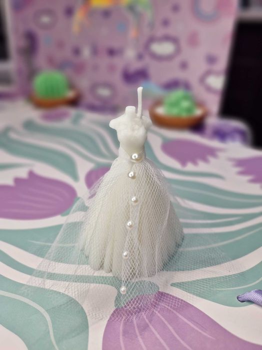 Нарурална соева свещ - "Булка"