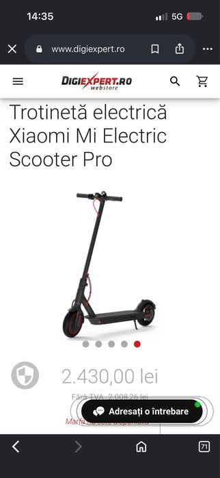 Trotinetă electrică Xiaomi Mi Electric Scooter Pro