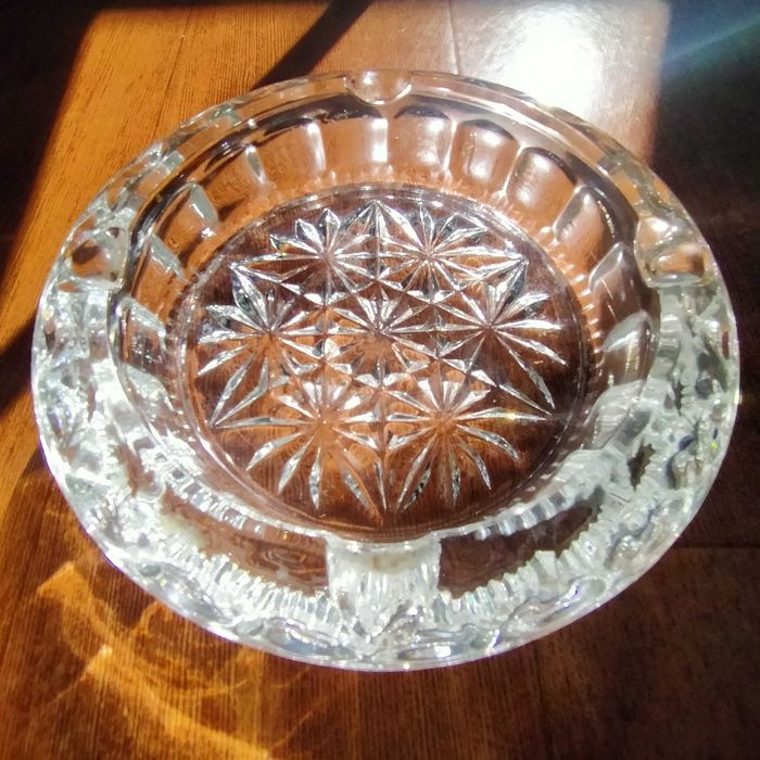 Пепельница хрустальная , советская.