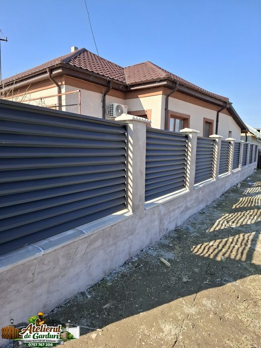 Construim garduri și porți exact după cerințele dumneavoastră (cu sau fără stâlpi de beton), cu fundație (sau fără fundație la cerere), la dimensiuni