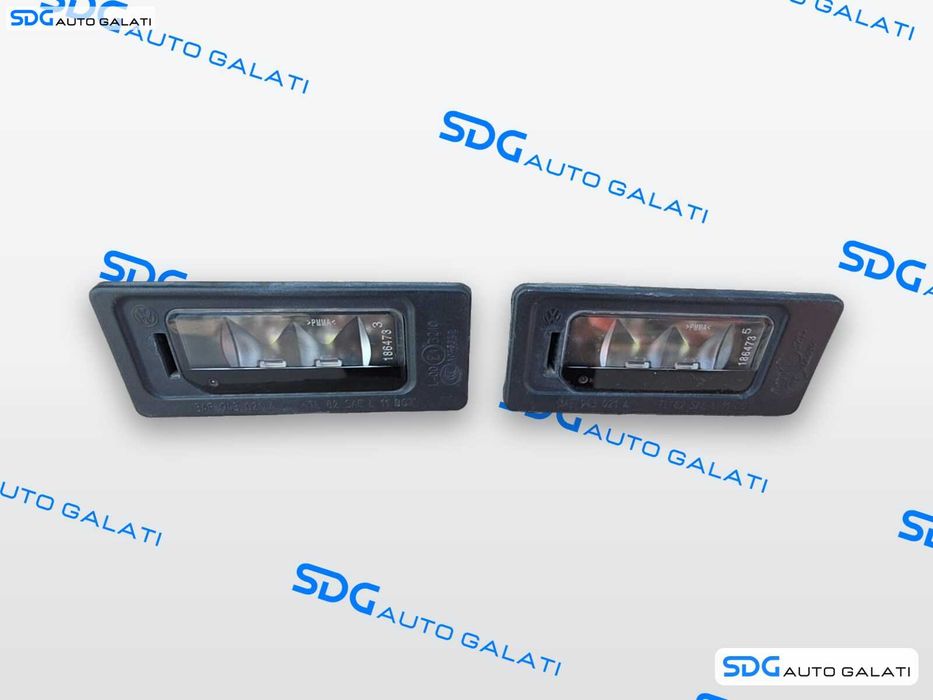 Set Lampi Numar LED Spate Placa Inmatriculare Volkswagen Passat B7 (inclusiv Variant) 2010 - 2014 Cod 3AF943021A [LS1643]