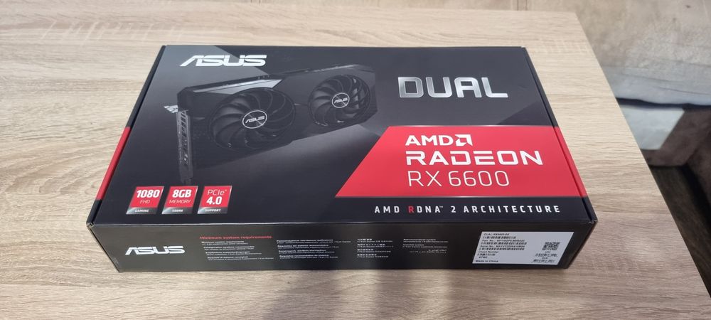 ASUS Dual Radeon™ RX 6600 8GB GDDR6 Graphics Card 8GB GDDR6 Graphi