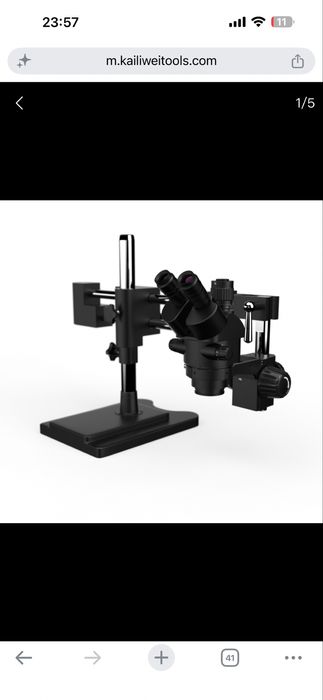 Микроскоп kailiwei 10hw  тринокулярный