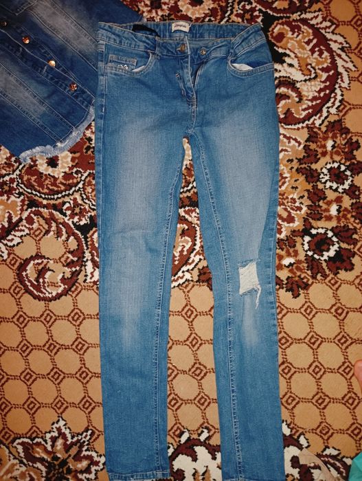Blugi și vestă de blug fată 12 ani