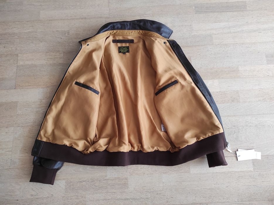 Geaca pilot aviator din piele, model A 2, US Air Force
