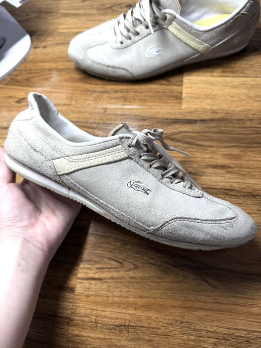 кроссовки LACOSTE в ретро стилье