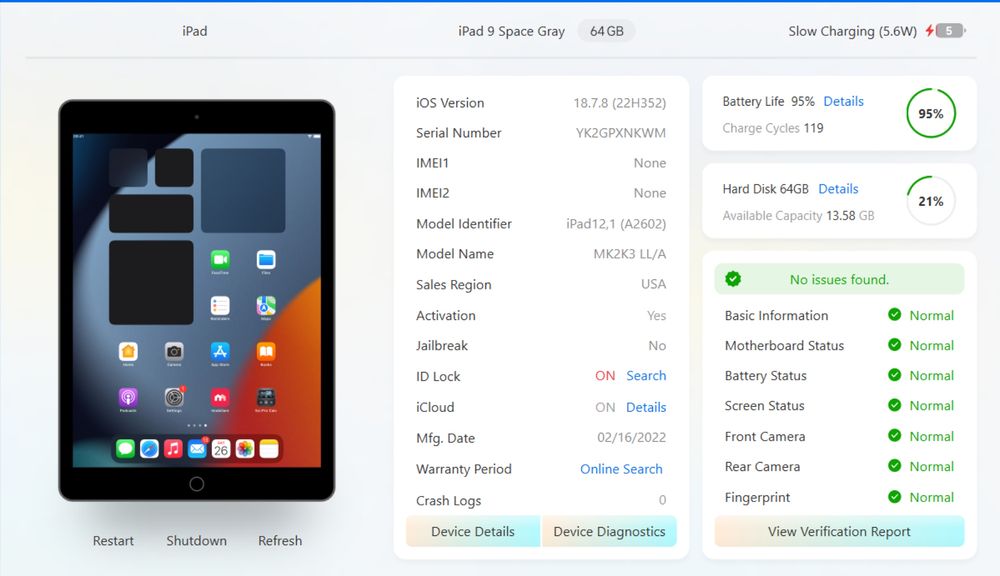 Ipad 10 9th Generation (2021) 64Gb impecabila