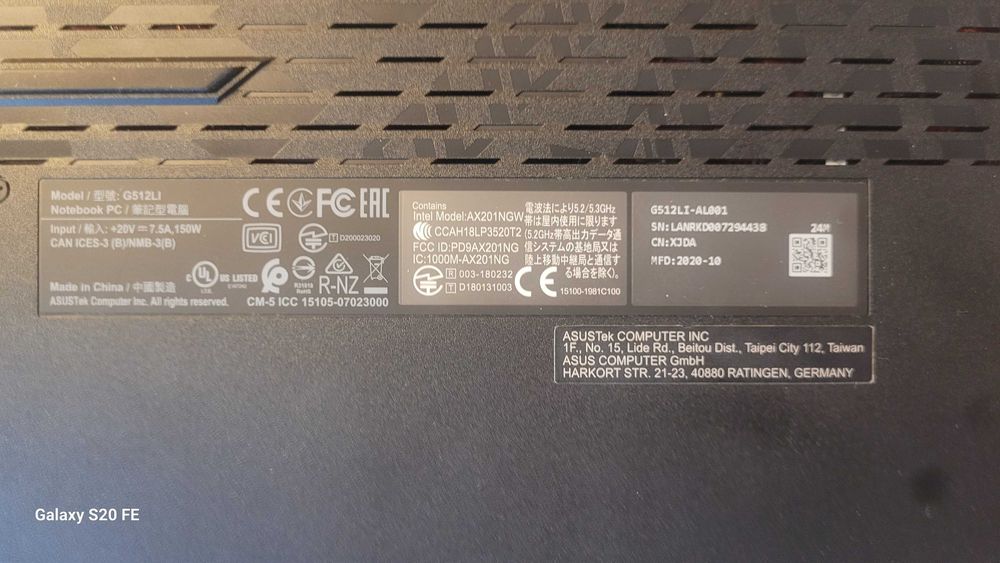 Asus Rog Strix G512 Li