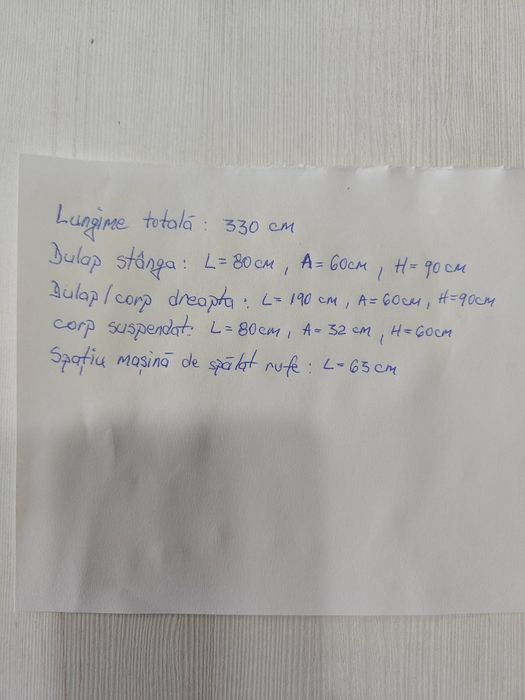 Mobila completa de bucatarie