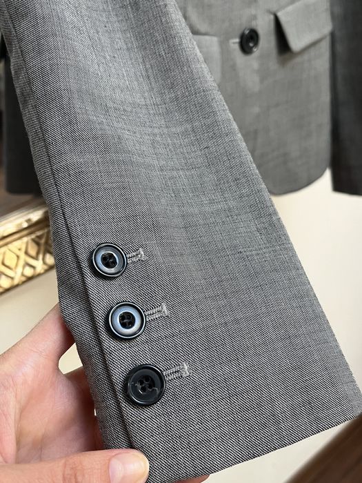 Sacou gri, din lână, Stefanel