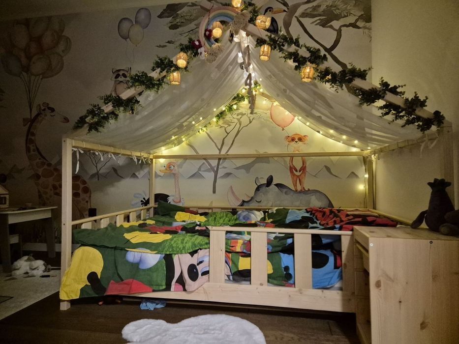 Детско легло - къщичка, тип Монтесори