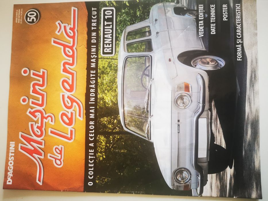 Revista Masini de legenda Renault 10 Volkswagen Kafer Volvo BMC Mini