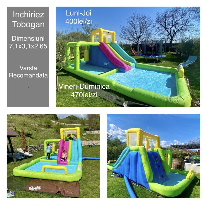 Tobogan copiii Dimensiuni : 7,1 x 3,1 x 2,65 m
