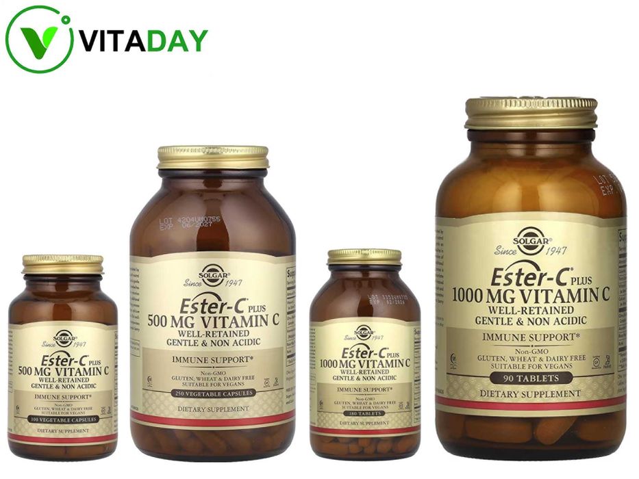 Solgar Ester C  Ester-C Plus витамин C Эстер 500 мг и 1000 мг