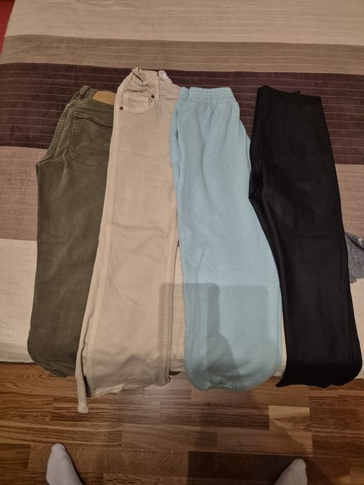 Blugi,zara,  pantaloni piele zara 10-11 ani