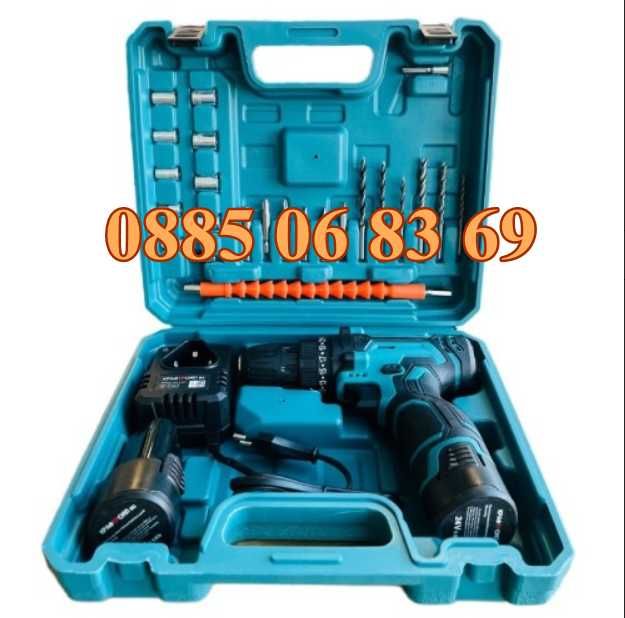 Акумулаторен винтоверт с две скорости с 2 батерии 24V 6Ah и накрайници