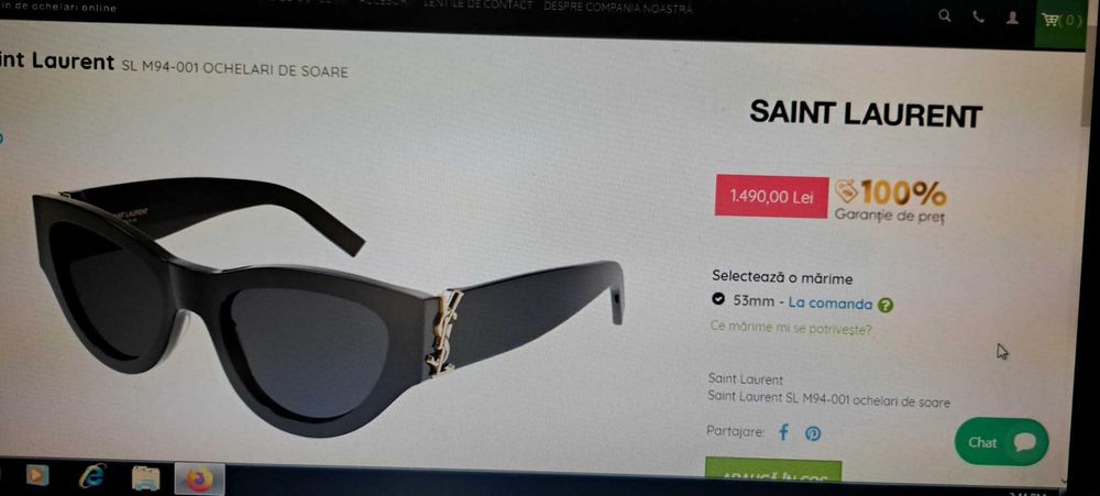 Ochelarii soare de lux pt Dama Yves Saint Laurent prod nou