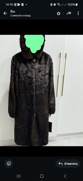 Продается новая натуральная шуба.цвет каштан,размер 48-50.уена 220 тыс