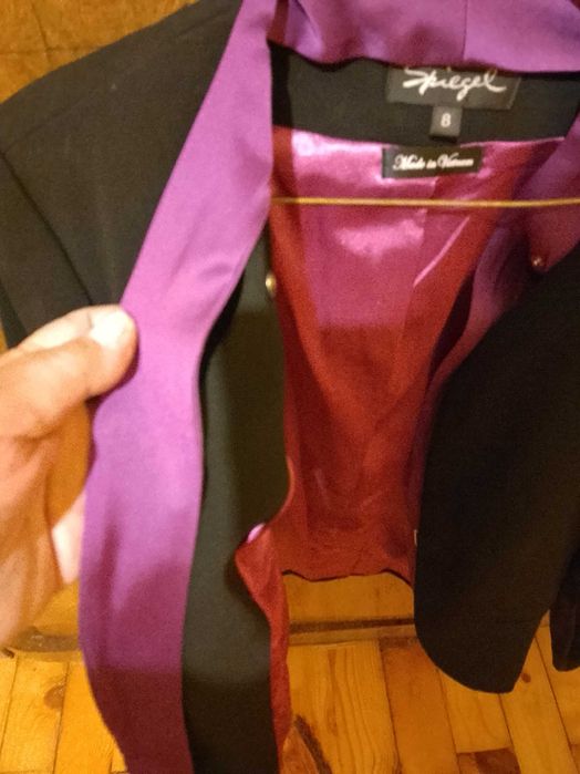 Черно сако Spiegel откачащ ревер S-m