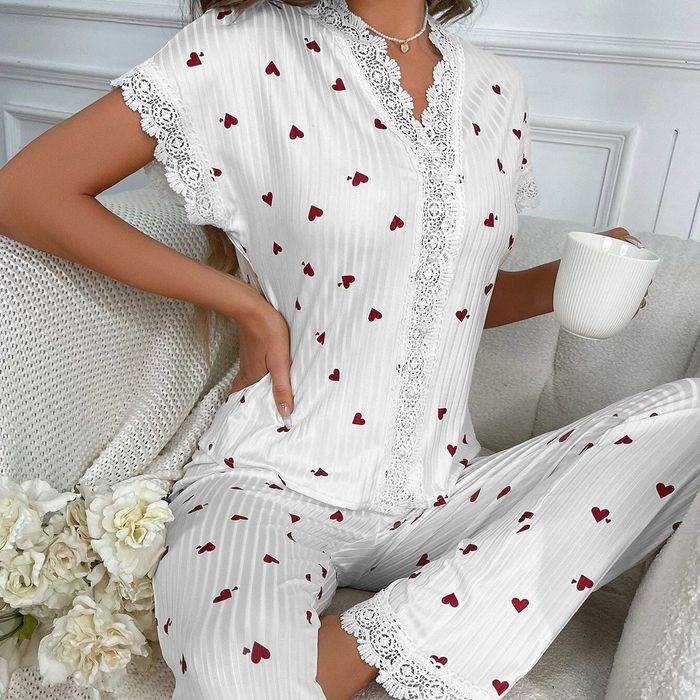 Пижама с сердечками