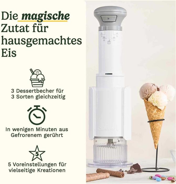 Нова Машина за Сладолед Cuisinart - FreezeWand ICEFD10E, 250W, 0.72 л, 2 години Гаранция