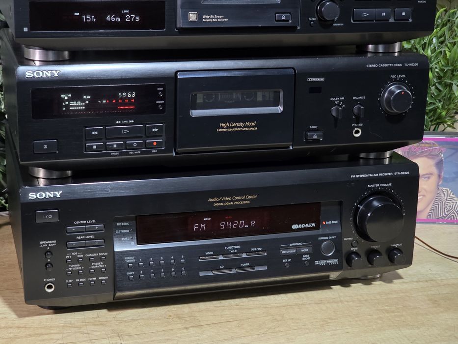 Linie audio SONY, minidisc MD, cd player, casetofon deck, receiver hifi stereo, surround cinema