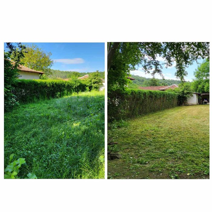 Косене и Почистване на дворове и стари къщи.рязана на опасни дървета