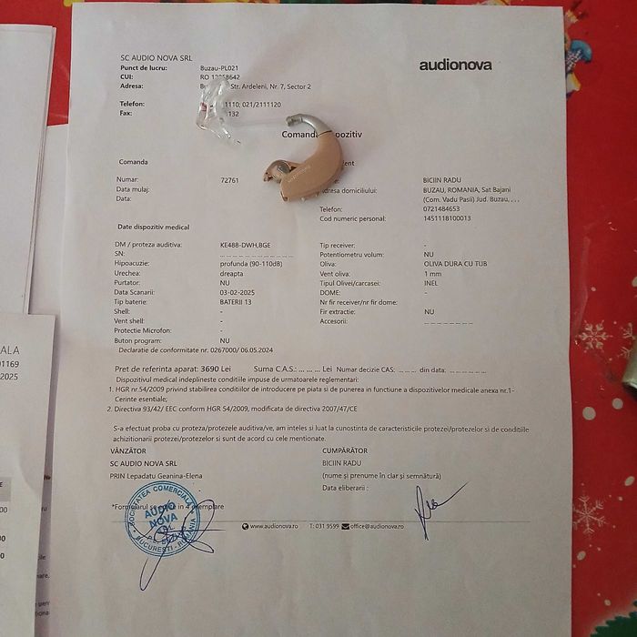 Aparat auditiv audionova