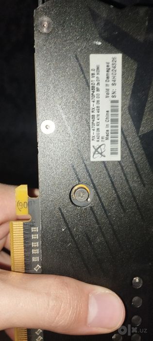 Rx 470 4gb xtx - holati ideal (dp+hdmi+dvi)