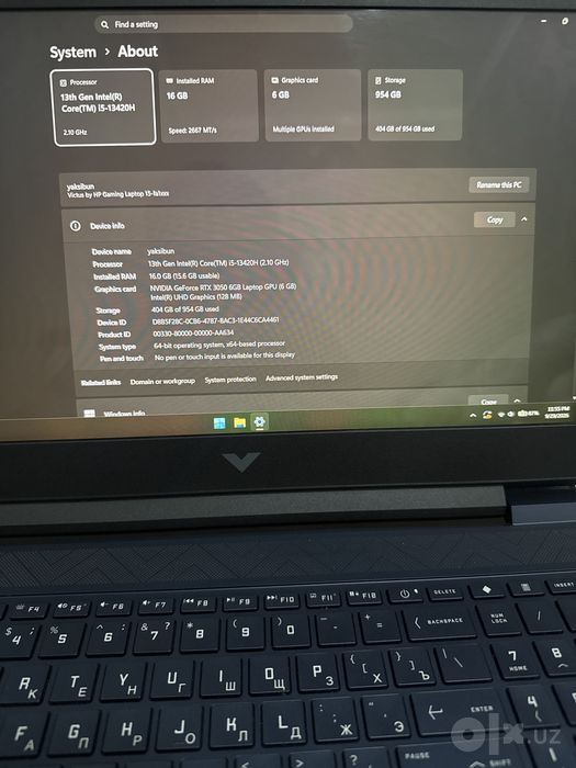 HP Victus 15 Noutbok