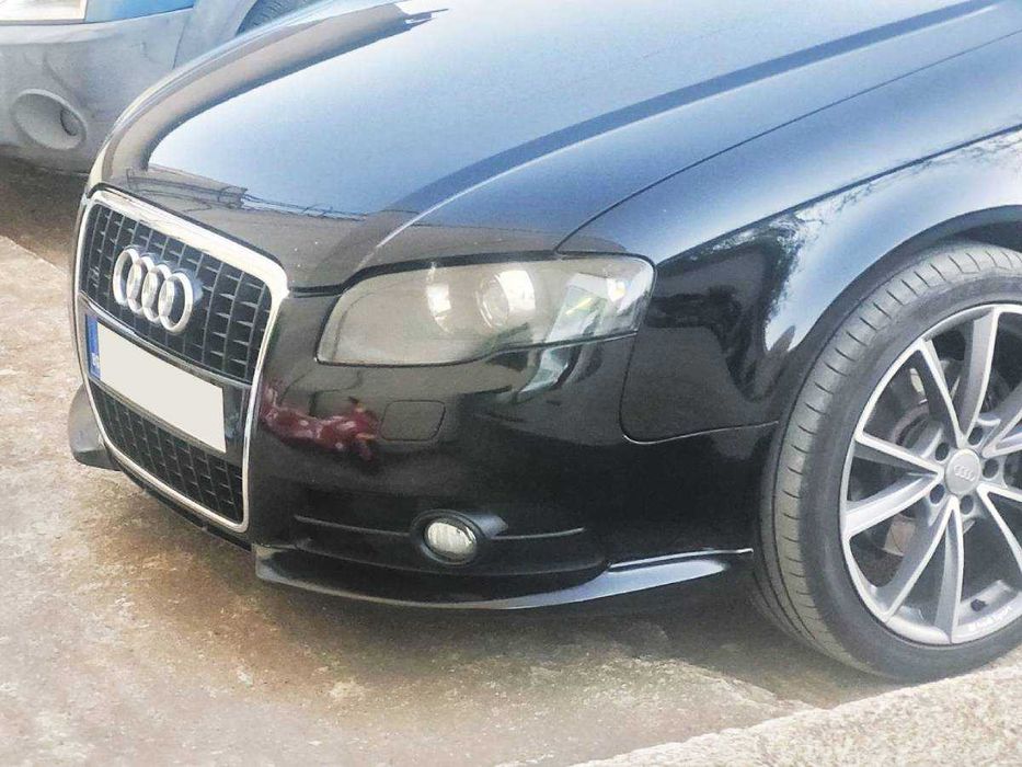Сплитери (тунинг добавки) за предна броня Audi A4 B7 S line / S4