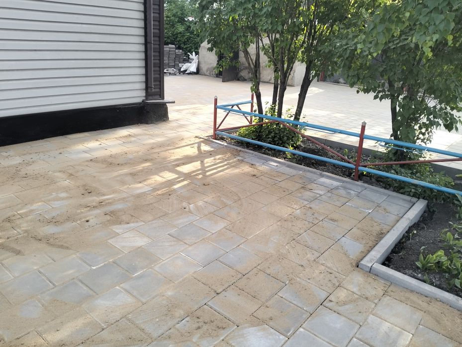 Укладка брусчатки