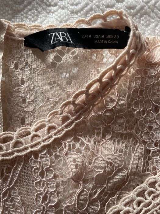 Top Zara dantela M