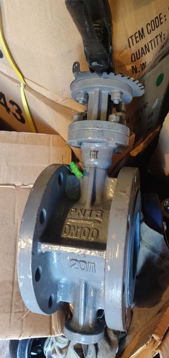 Затвор дисковый поворотный фланцевый Ду 100