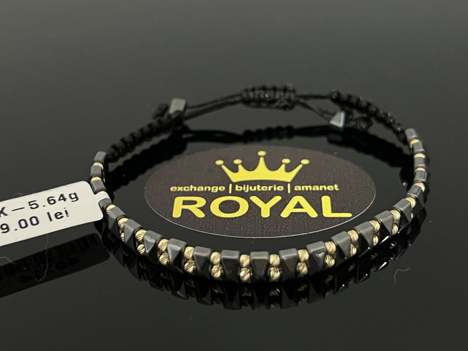 Bijuteria Royal CB : Bratara cu snur aur 14k 5,64gr