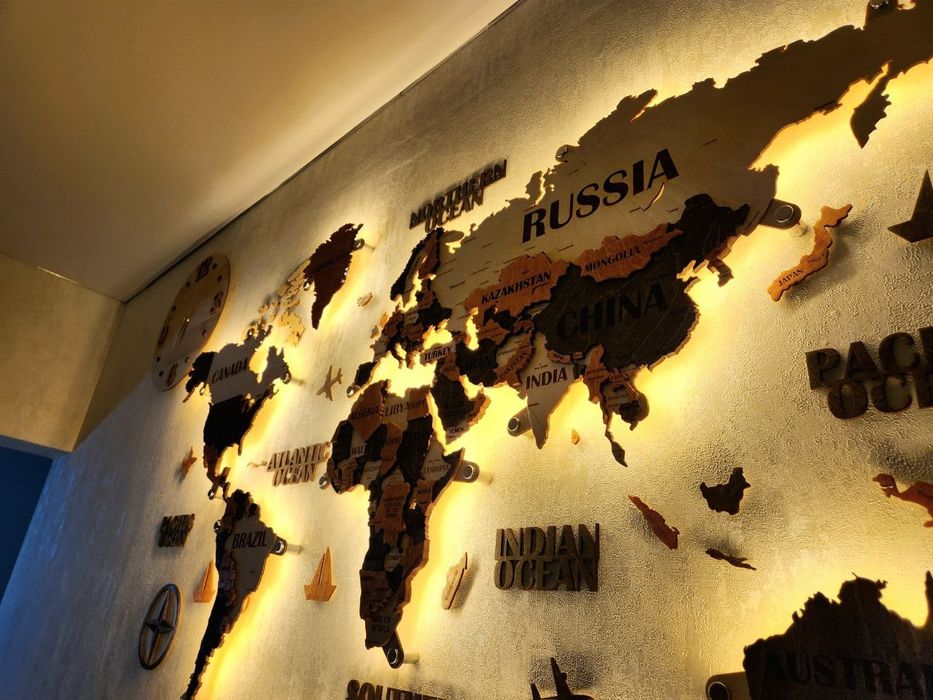 3D, karta mira, dunyo xaritasi 3Д, карта мира, дунё харитаси декор рем