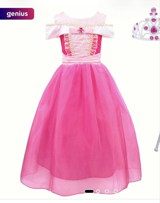 Rochie (costum) prințesa Aurora Disney 5-6 ani, 120 cm