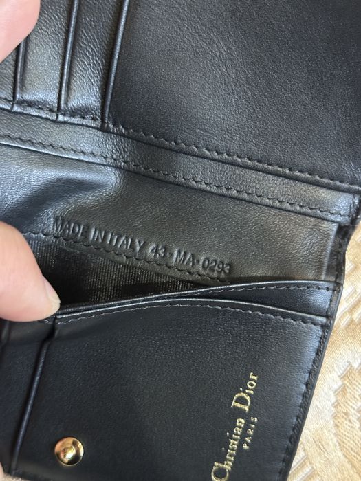 Портмоне Dior Caro Scarlet Wallet