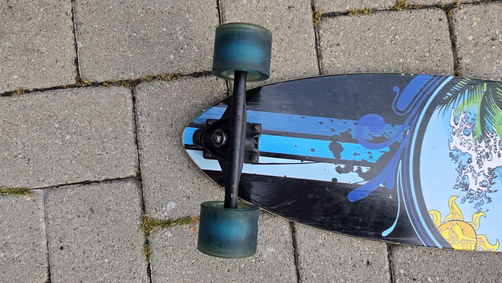 Longboard Yocaher Punked(40"), roți Speed Cruiser 70mm – stare bună de funcționare