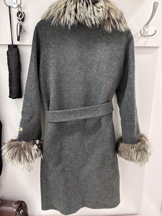 Палто Алпака с естествен косъм